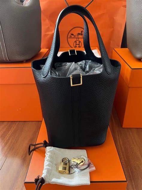 picotin 18 black silver|picotin 18 hermes.